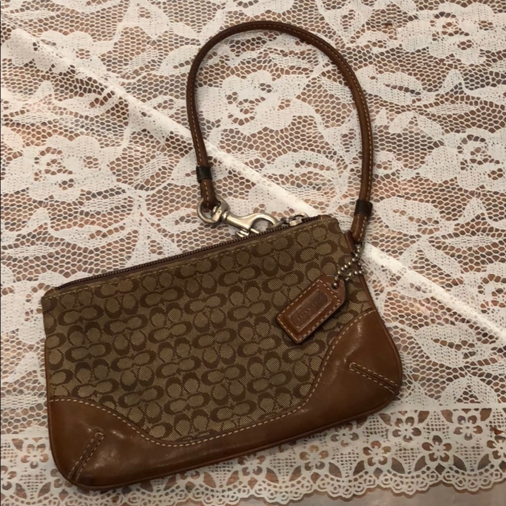 Coach Signature Wristlet